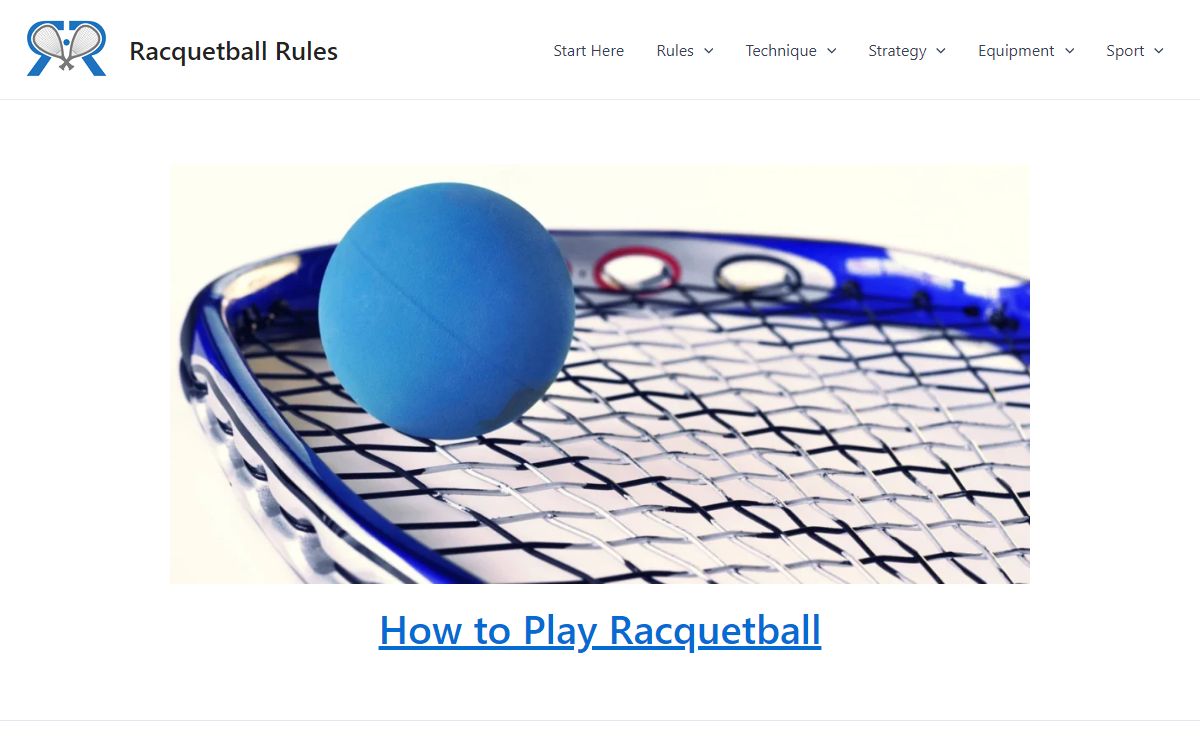 Home | Racquetball Rules