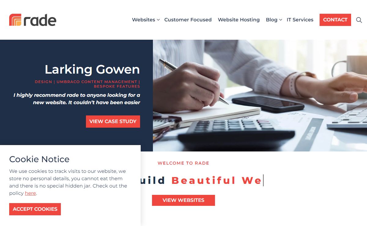 Rade: full service digital agency close to the Suffolk coast