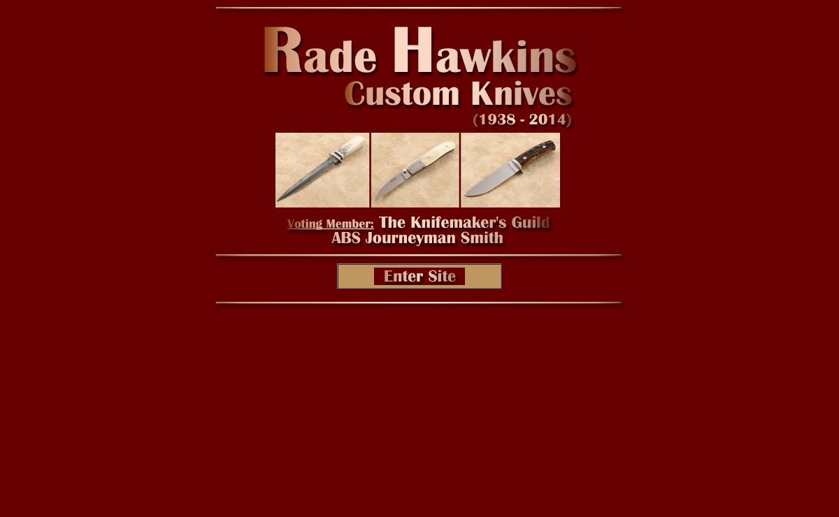 Rade Hawkins Custom Knives