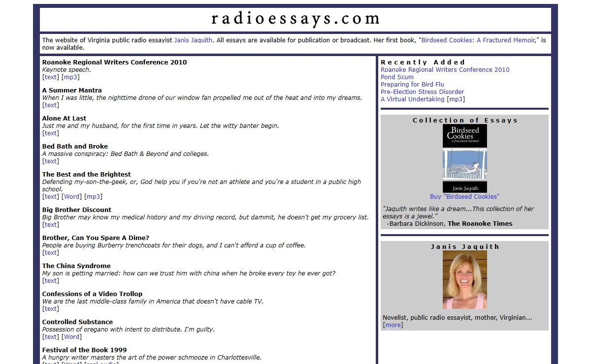 radioessays.com