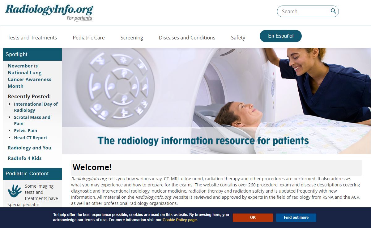 The Radiology Information Resource for Patients | Radiologyinfo.org