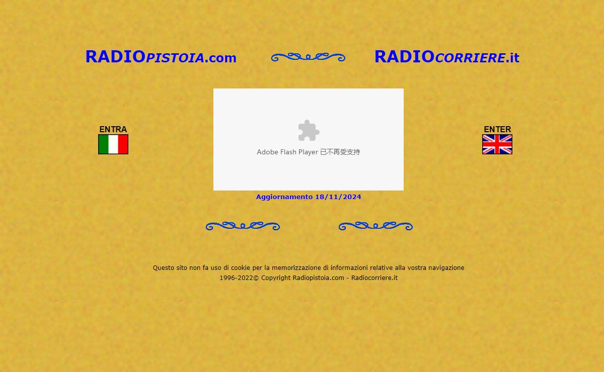 Benvenuti in Radiopistoia.com & Radiocorriere.it