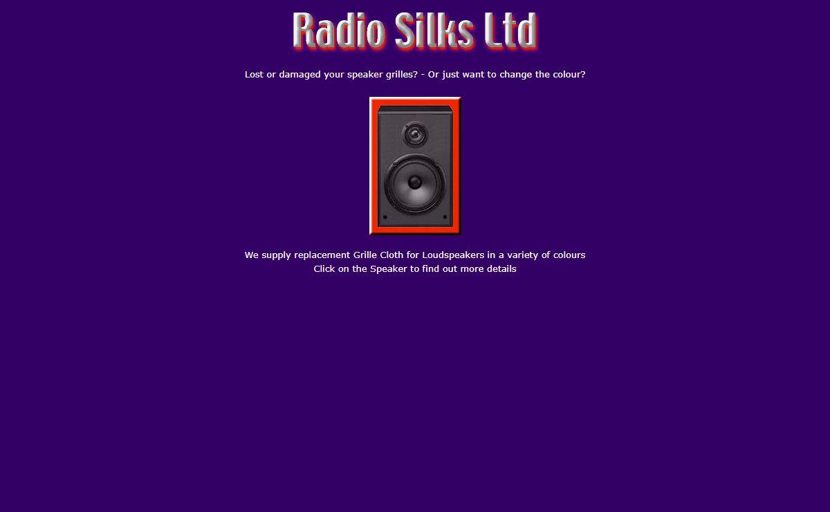 Radio Silks - Replacement Loudspeaker Grille Cloth