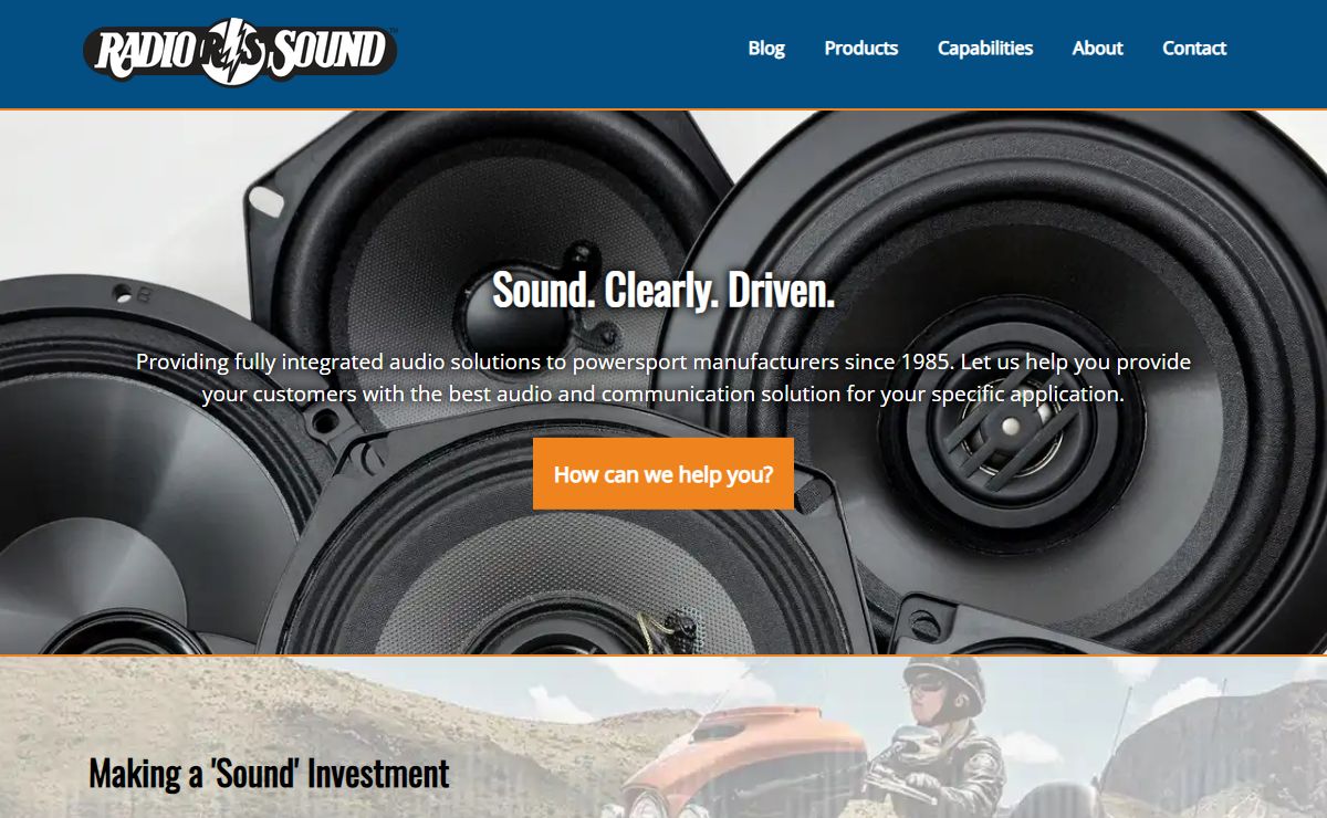 Radio Sound | Sound. Clearly. Driven. The best infotainment products for powersports since 1985.