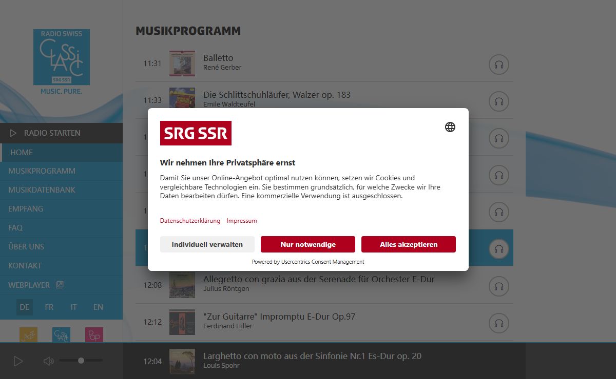 Home - Radio Swiss Classic