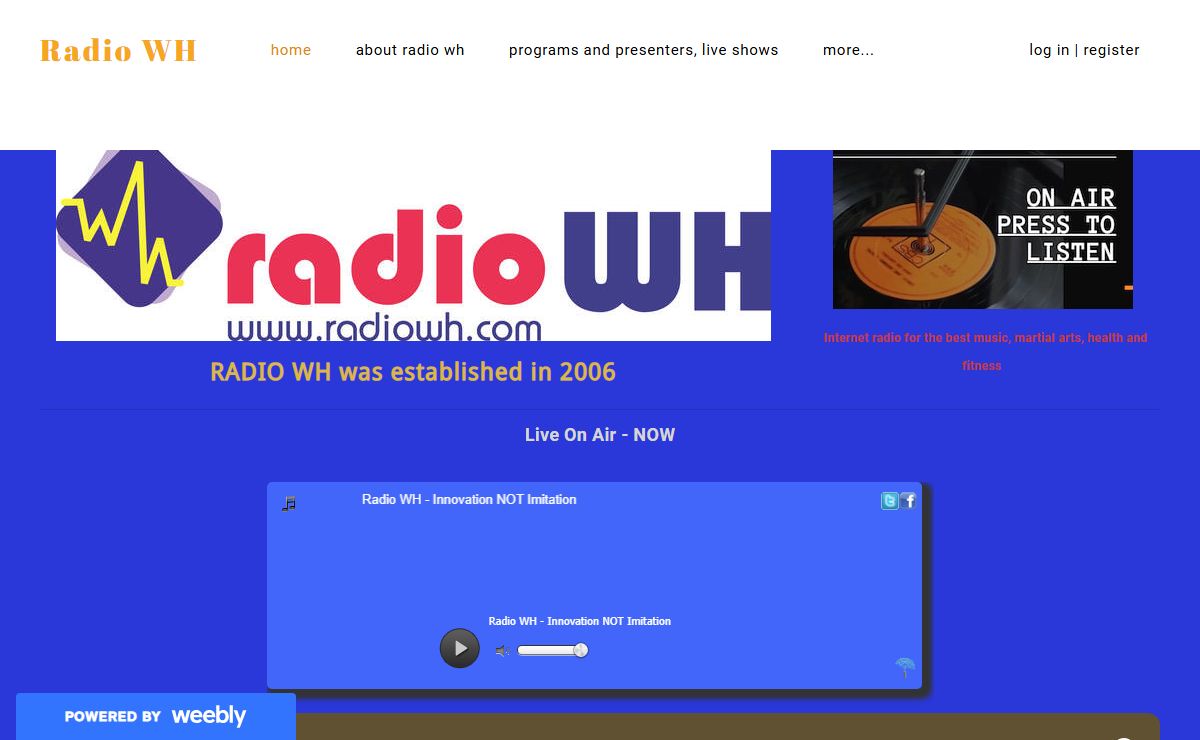 Radio WH - Home