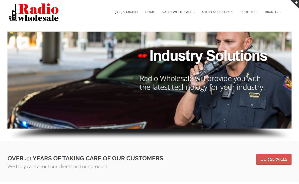 Online Merchandise including Motorola 2-Way radios from Radio Wholesale