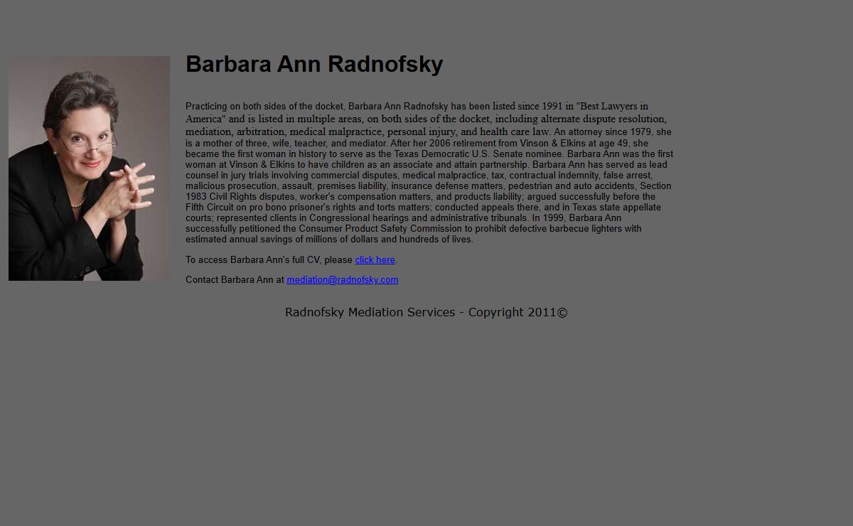 Radnofsky Mediation Services