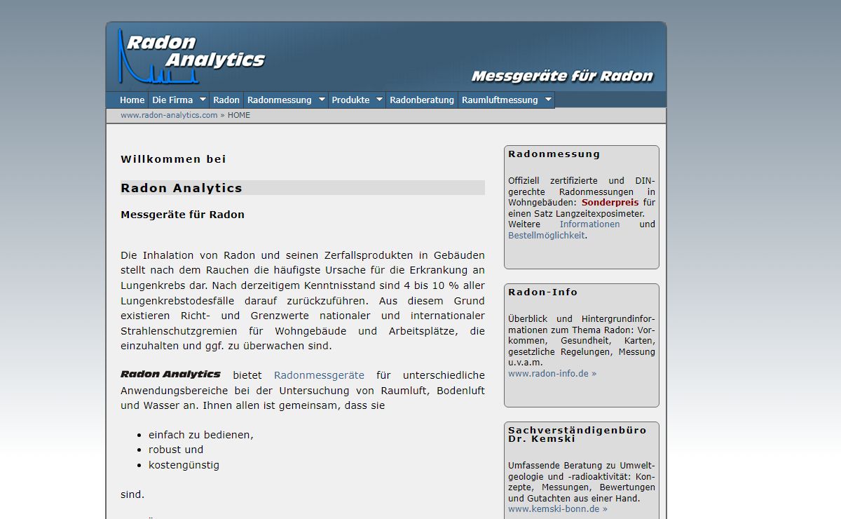 radon-analytics.com: Radonmessgeräte
