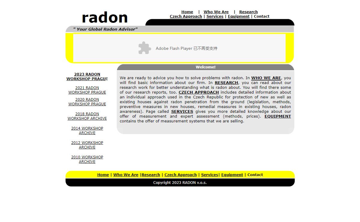 Radon - measurements, research, protection, equipment
