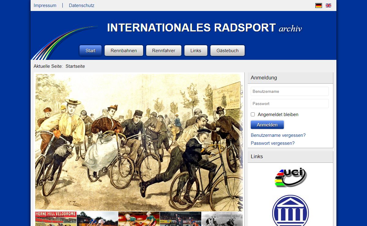 Start - Internationales Radsportarchiv