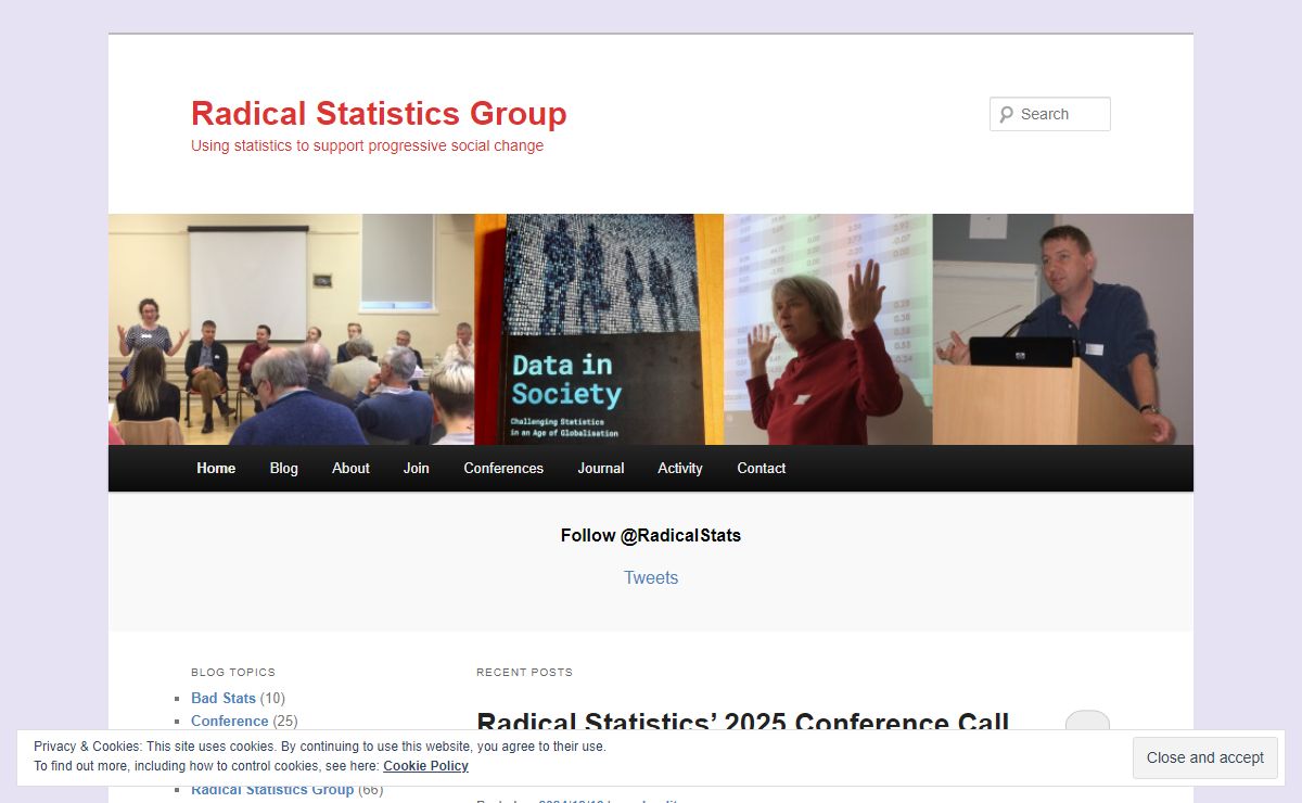Radical Statistics Group | Using statistics to support progressive social change