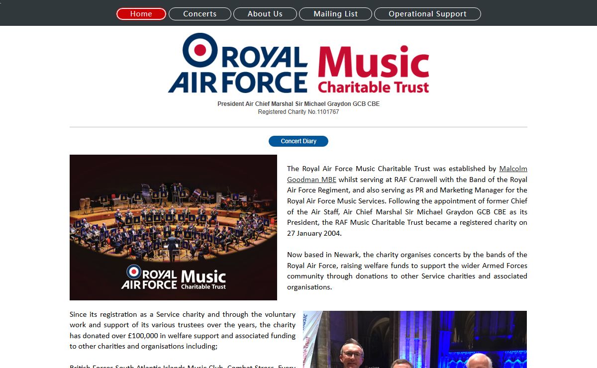RAF Music Charitable Trust - Home