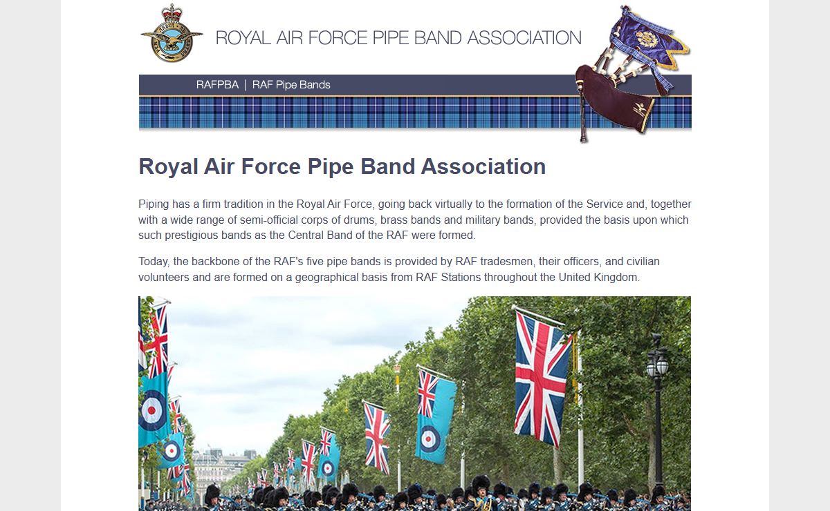 Royal Air Force Pipe Band Association - RAFPBA