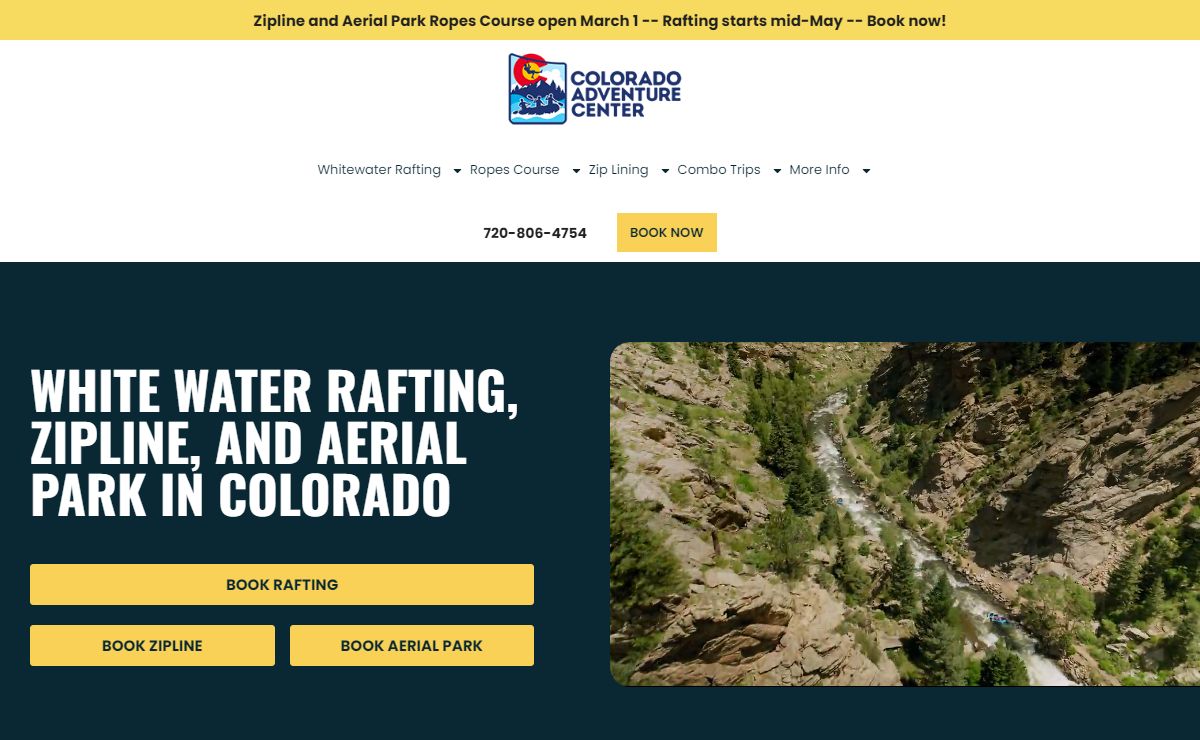 Colorado Adventure Center | Rafting, Zipline & Aerial Park Tours