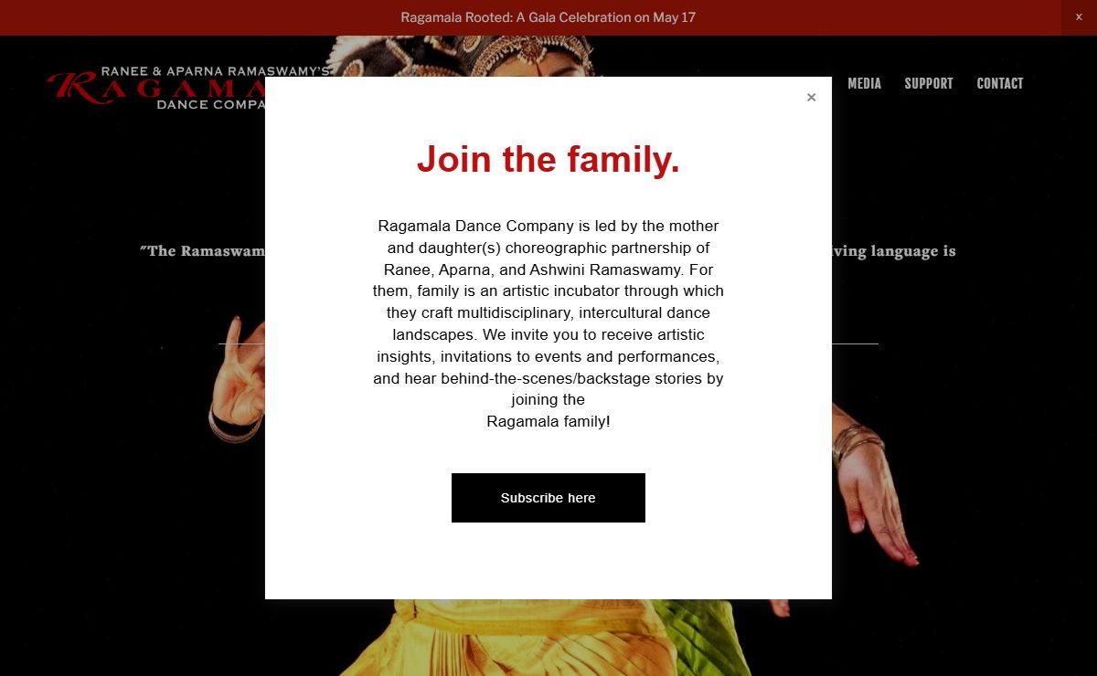 Ranee and Aparna Ramaswamy's Ragamala Dance Company