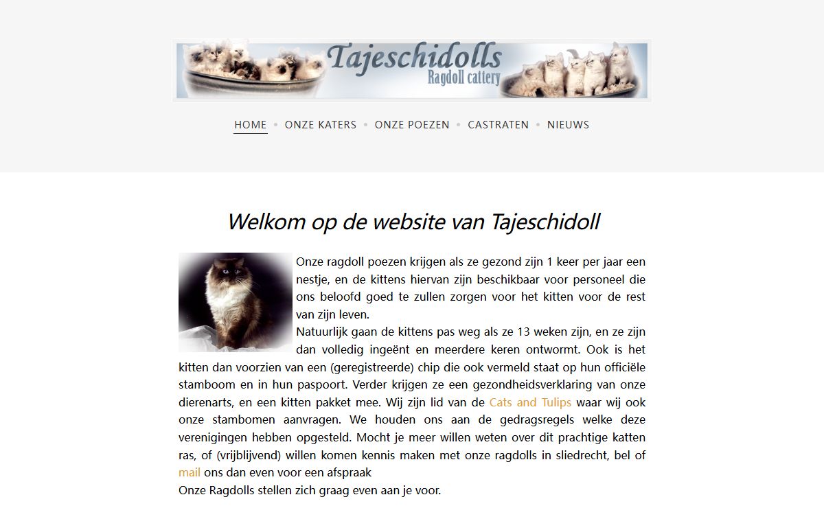 Ragdollcattery tajeschidolls - Home