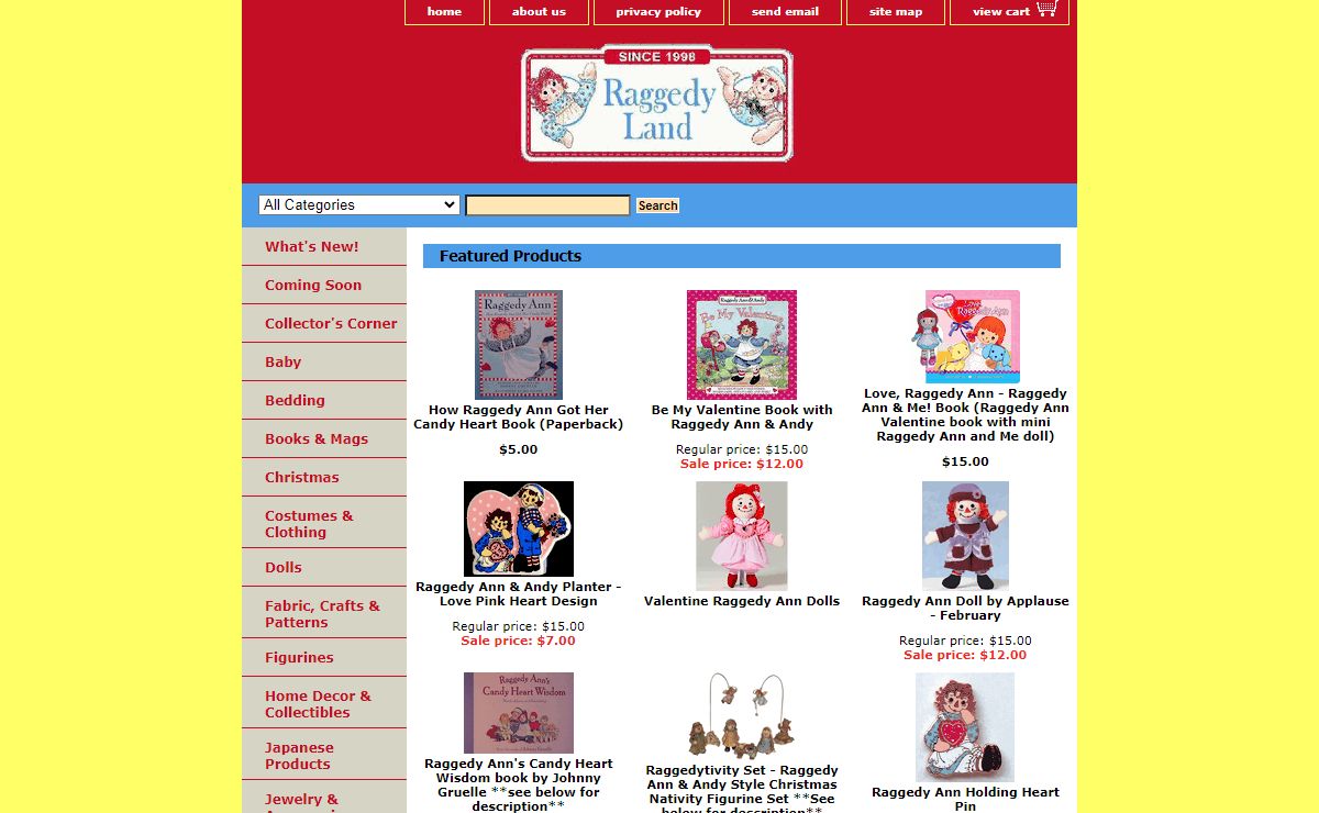 Raggedy Ann and Andy - Raggedy Land Gift Shop