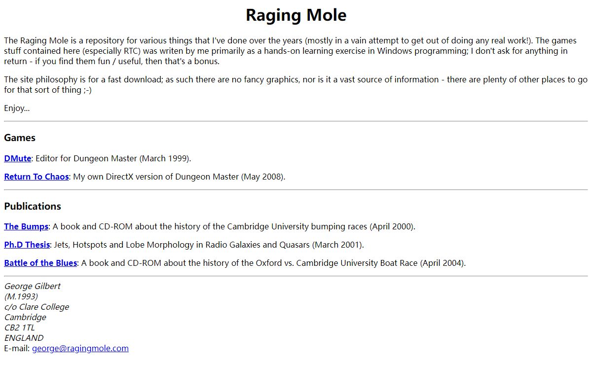 The Raging Mole Repository