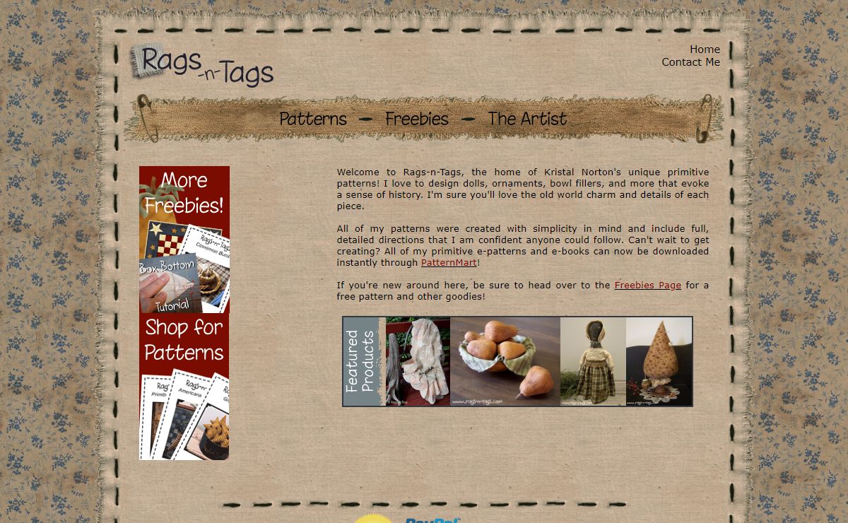 Rags-n-Tags - Primitive patterns, one of a kind primitives, and more!