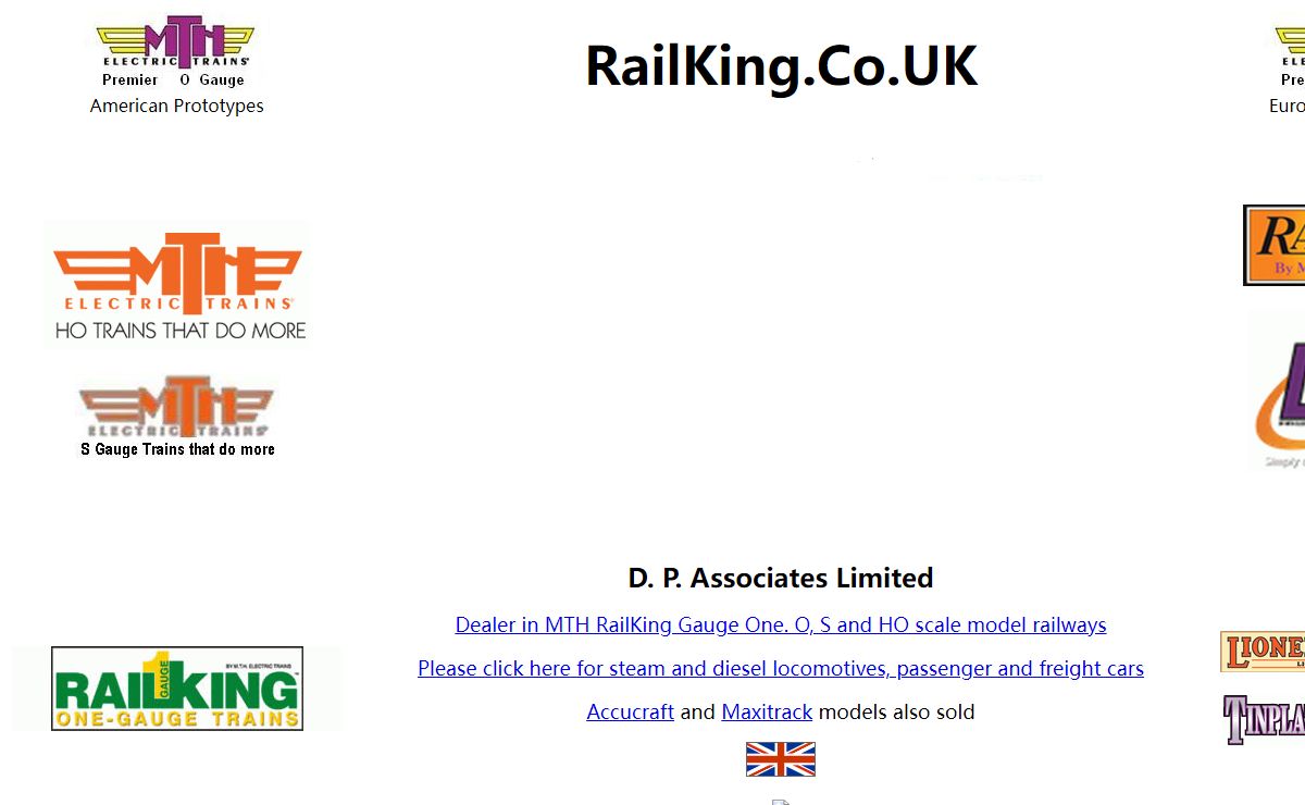 MTH RailKing Gauge 1, O and Ho Railway Models