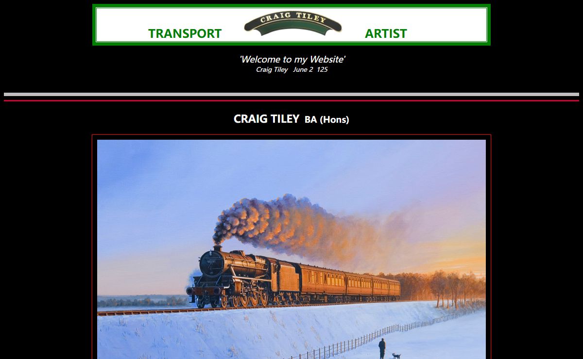 CRAIG TILEY ~ Transport Artist ~