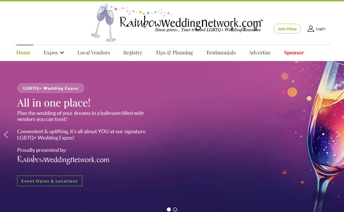 RainbowWeddingNetwork.com - Nationwide LGBTQ+ Wedding Vendors & Expos - Home