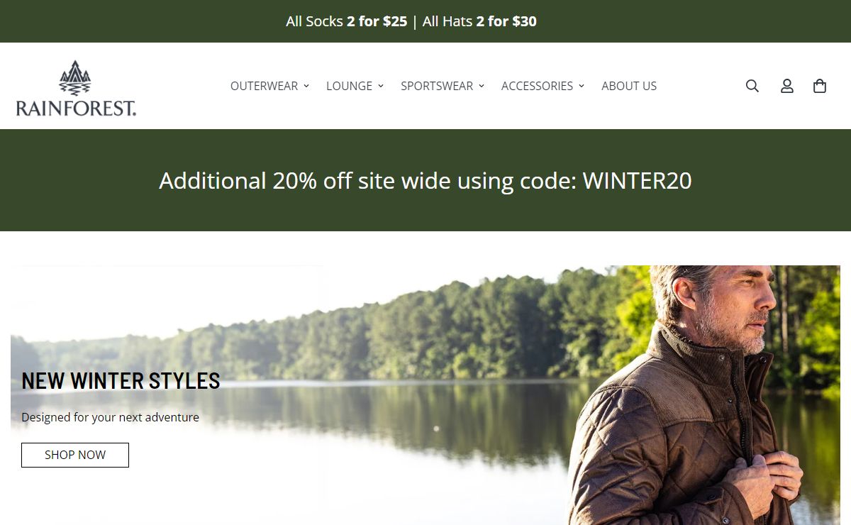 Rainforest | Men's Outdoor Apparel