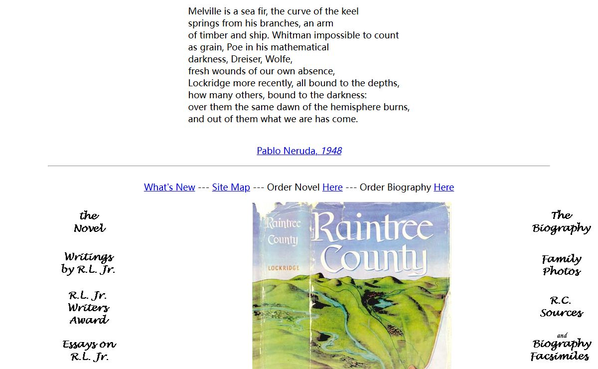 Raintree County Home Page