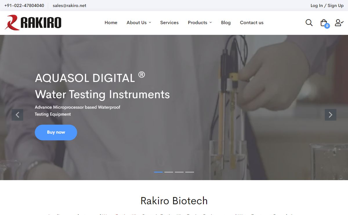 Water Testing Kits, Water Treatment Chemicals, Instruments - Rakiro