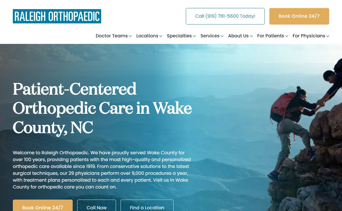Orthopedic Doctors in Wake County, NC | Raleigh Orthopaedic