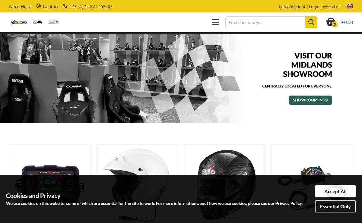 Rallynuts | Stockist of race, rally & motorsport equipment | Rallynuts
