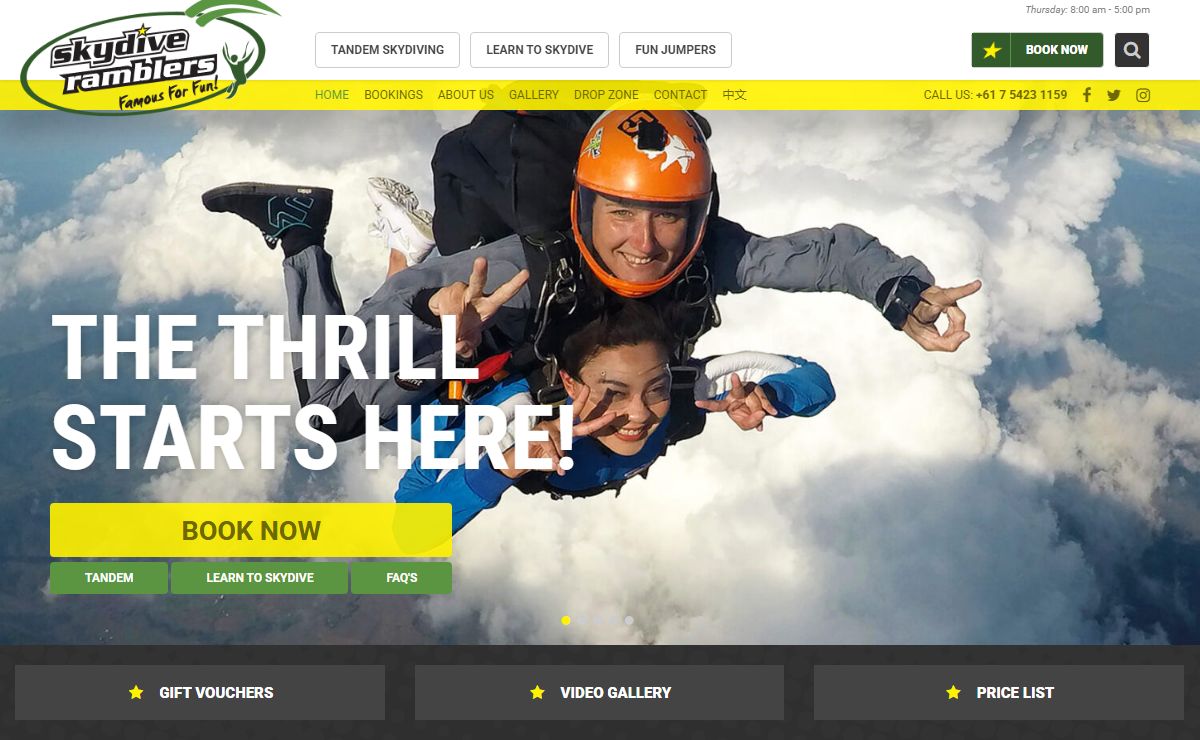 Skydive Ramblers | Skydiving Brisbane, QLD, Australia