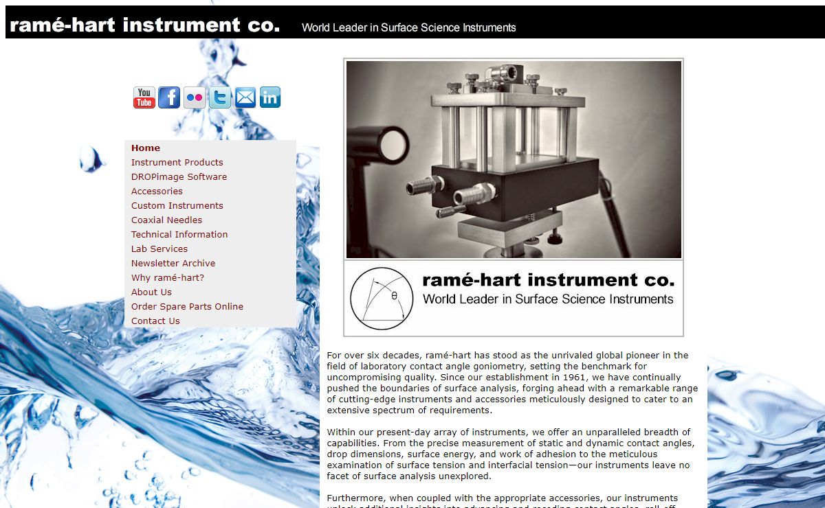 ramé-hart Surface Science Instruments