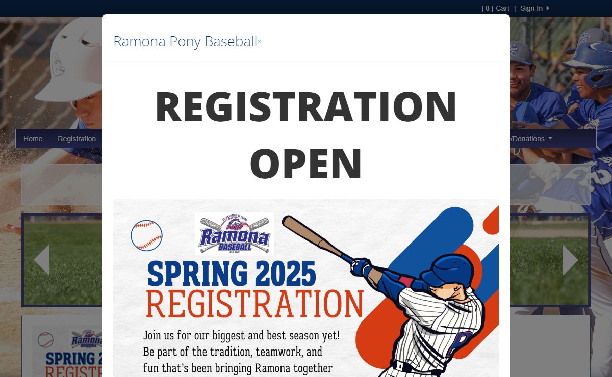 Ramona Pony Baseball