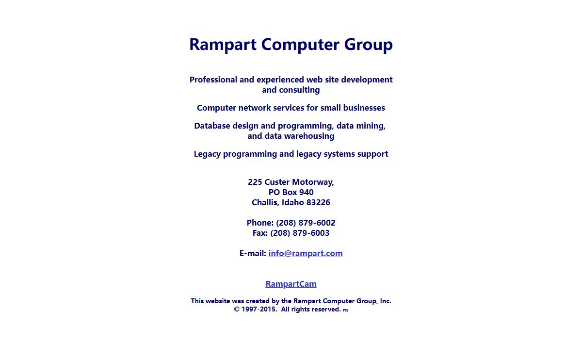 Rampart Computer Group - Challis, Idaho