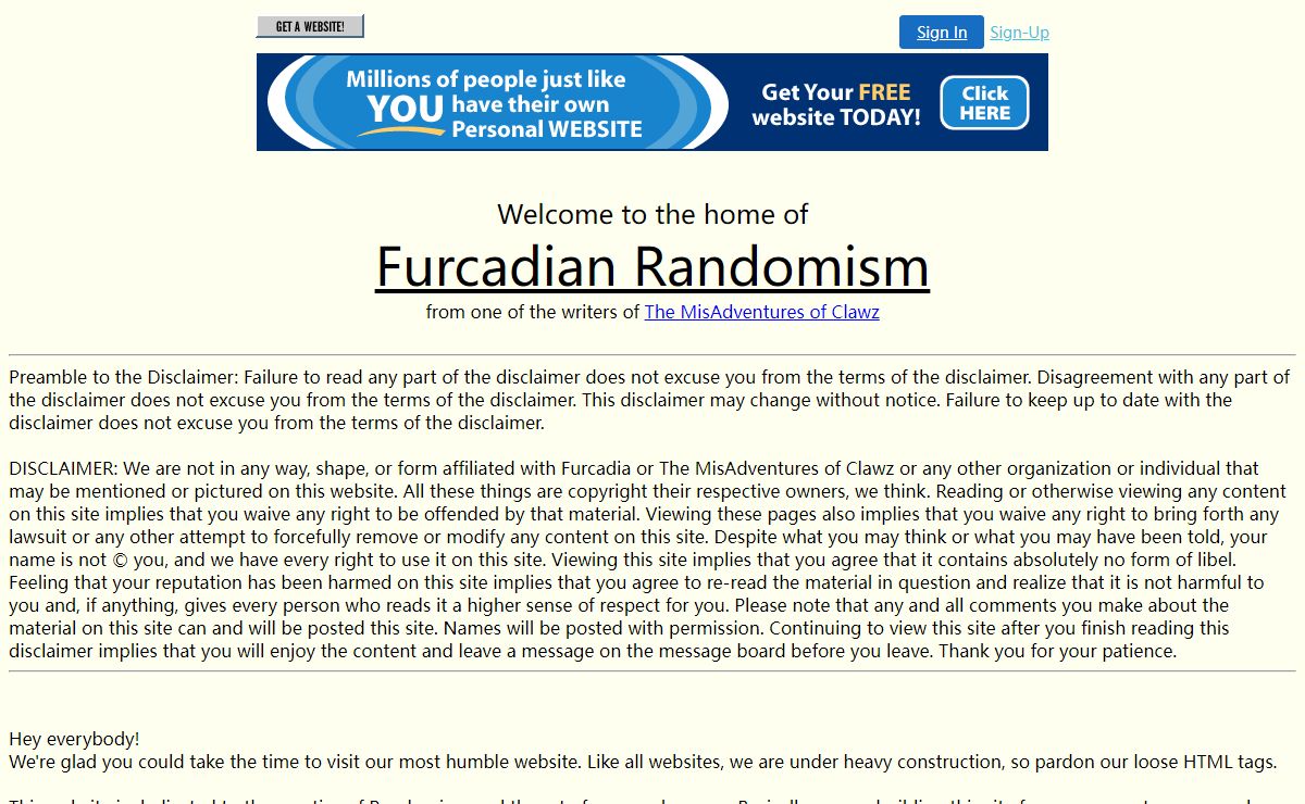 Furcadian Randomism