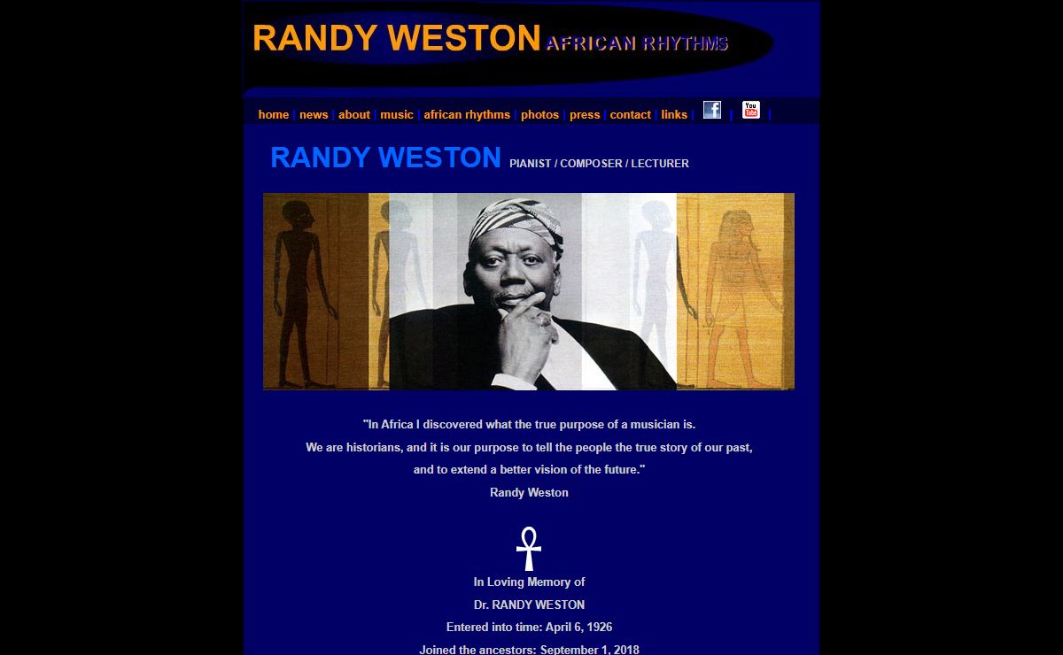 Randy Weston - official website