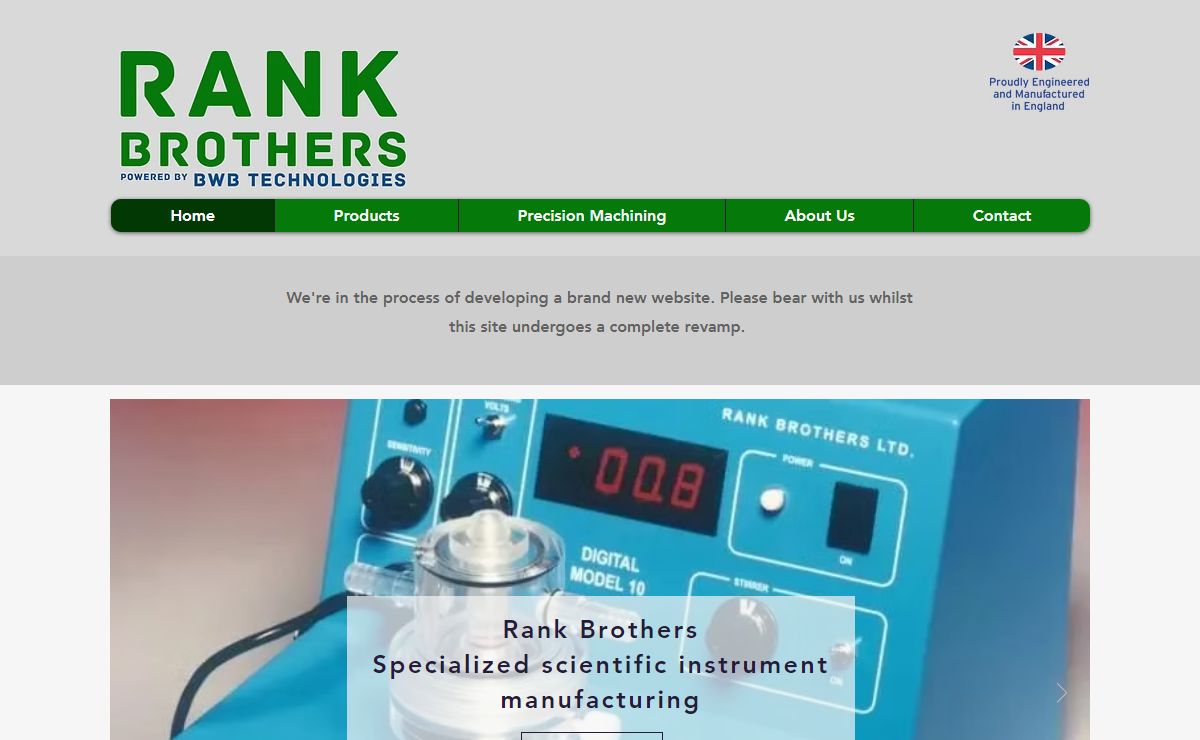 Home | Rank Brothers | Particle Technology | Newbury