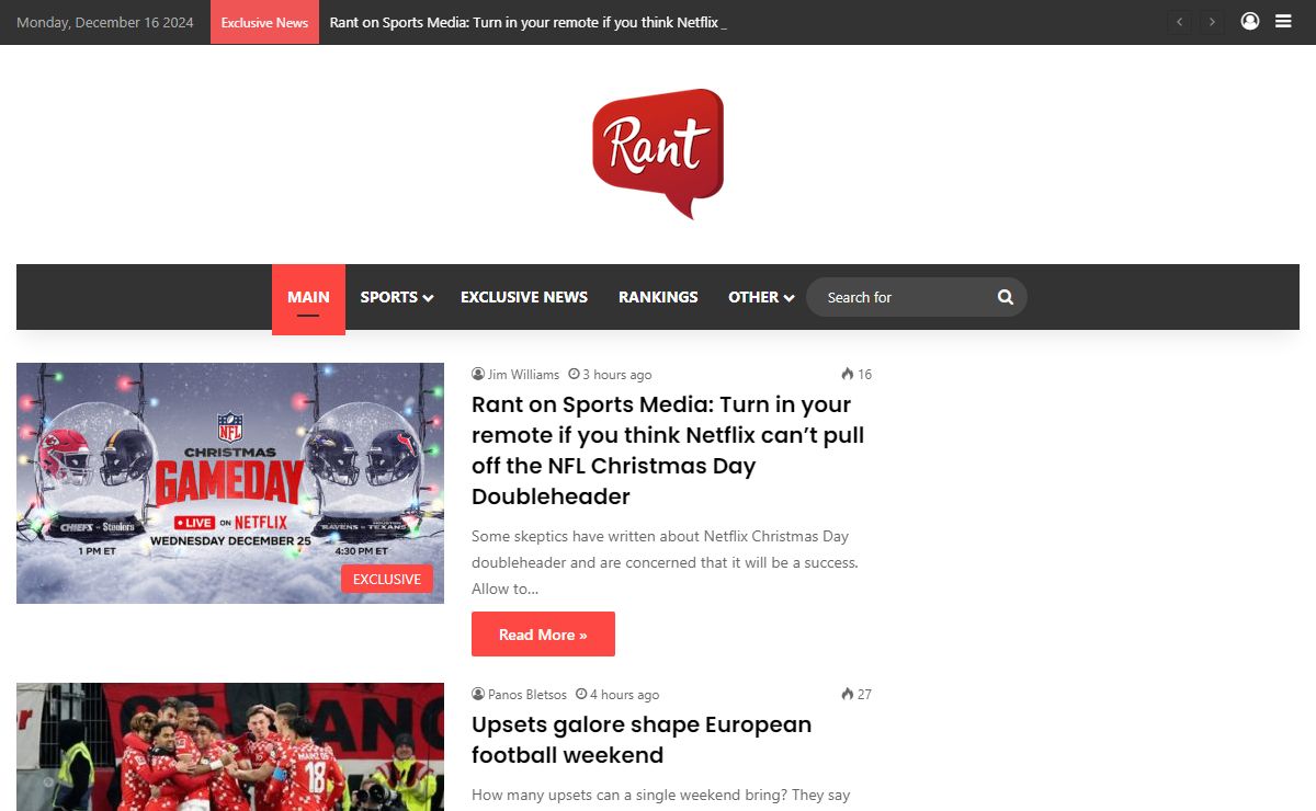 RantSports - Latest Sports News, Videos, and Analysis Powered By the Fan