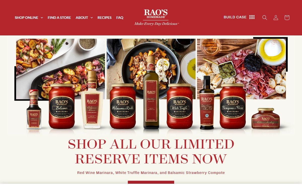 Pasta Sauces, Tomato Sauce, Soups, Pasta and more | Rao's Homemade – Rao's Specialty Foods