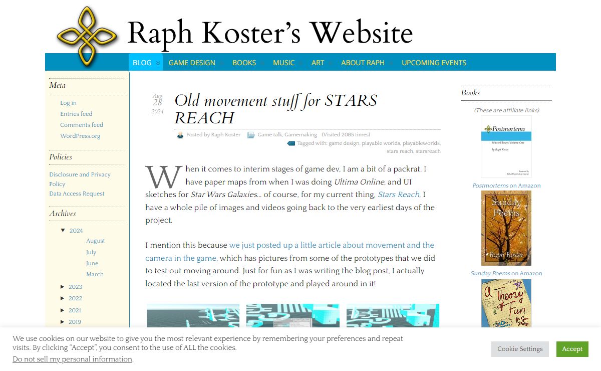 Raph's Website – Raph Koster's personal website: MMOs, gaming, writing, art, music, books