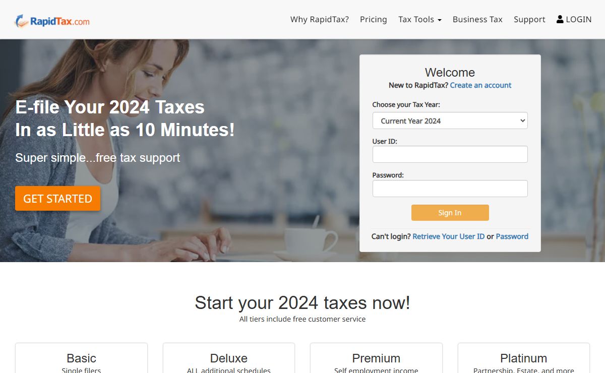 RapidTax | File 2024 And Prior Taxes Online | Free Tax Advice
