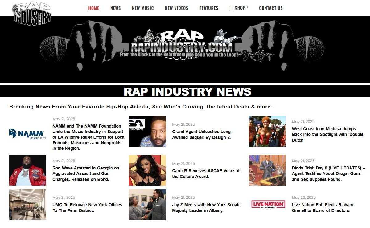 RAP INDUSTRY - Hip Hop Videos - Rap News - Music and more