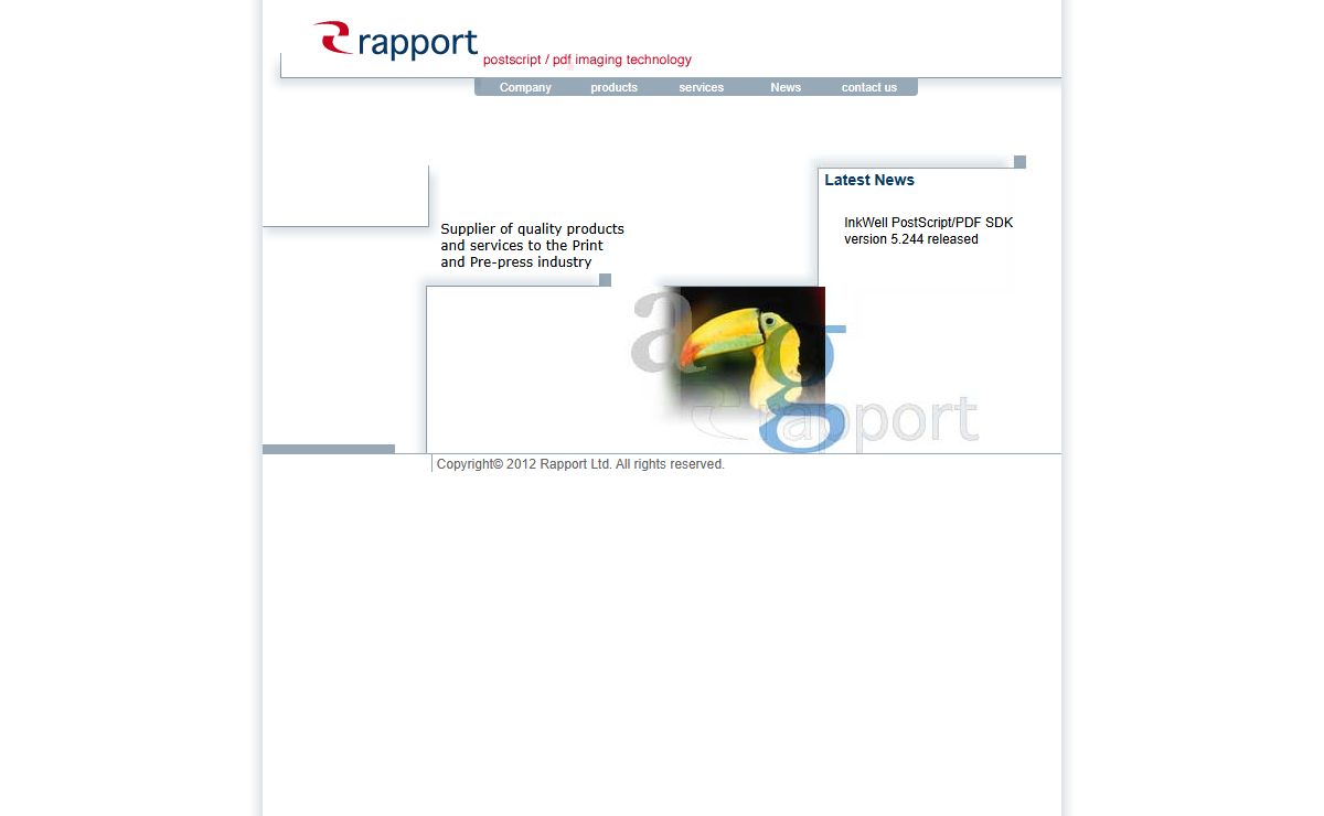 Rapport - Postscript/PDF Imaging Technology