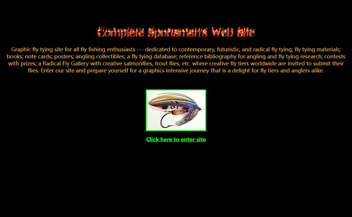 The Complete Sportsman: angling books, tying materials, fly gallery