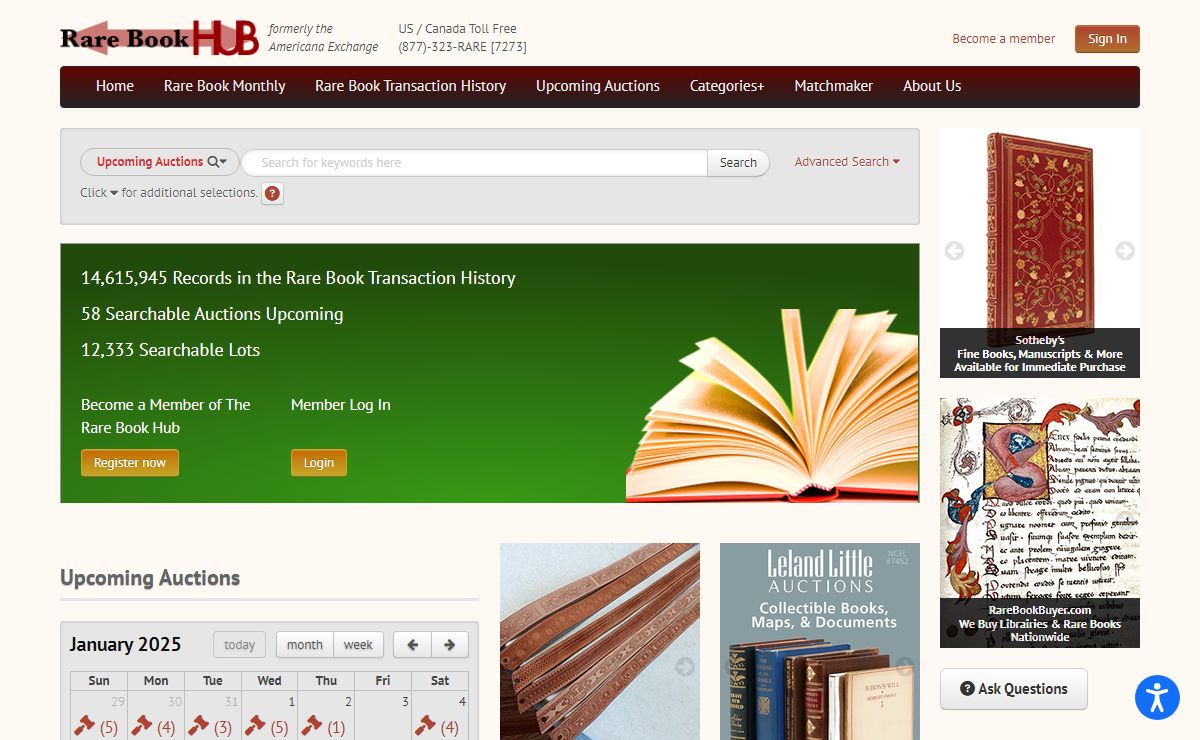 Rare Book Hub - Rare Books, Book Auctions, Antiquarian Book Collecting