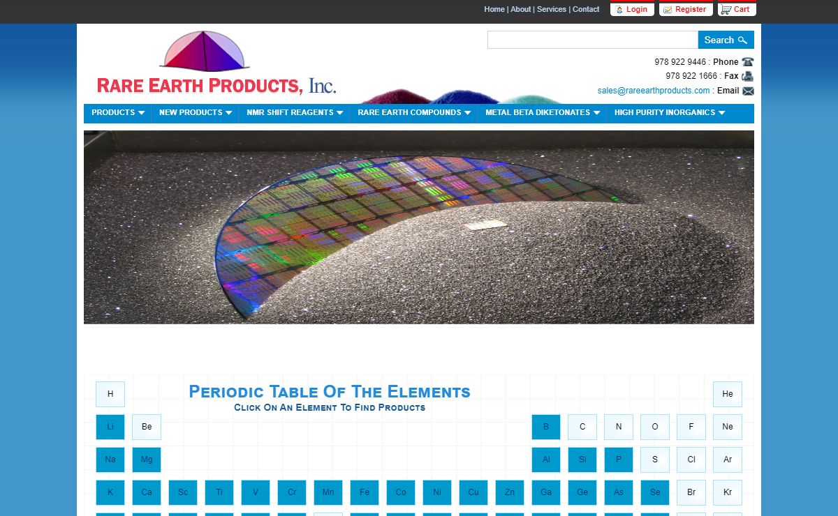 Rare Earth Products: Rare Earths Elements, Compounds, metal,catalysts & products