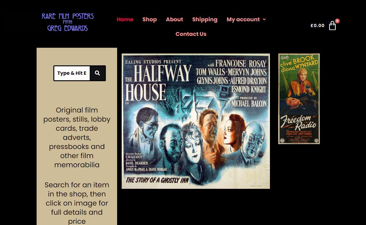 Rare Film Posters from Greg Edwards