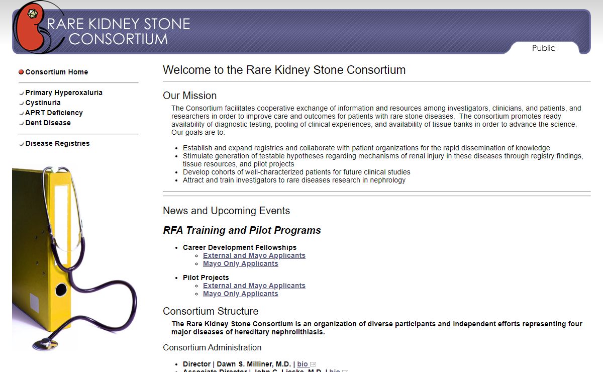 Rare Kidney Stone Consortium